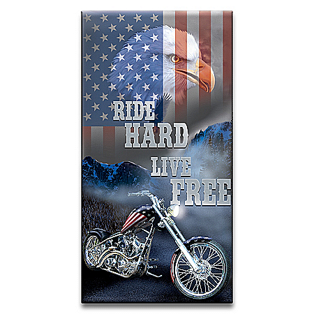 Marc Lacourciere Freedom Of The Open Road Illuminated Wall Decor