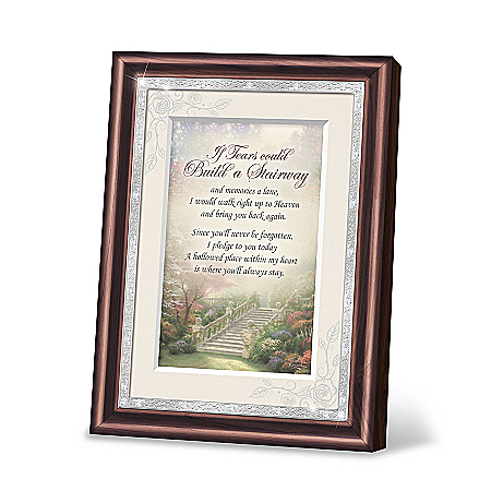 Thomas Kinkade If Tears Could Build A Stairway Heirloom Poem Frame
