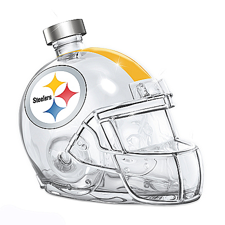 Pittsburgh Steelers Glass Helmet Decanter
