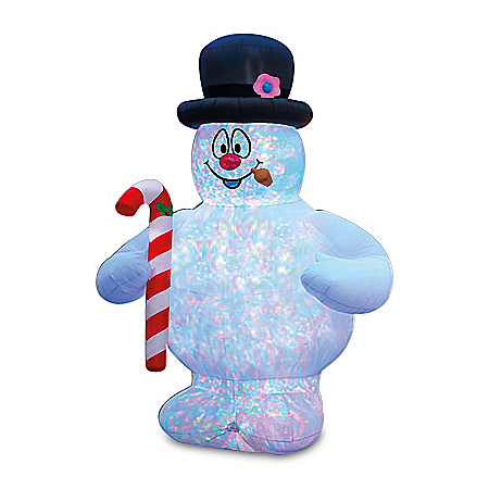 18' Frosty The Snowman Inflatable With Lightshow