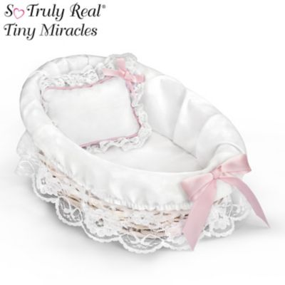 white baby bassinet