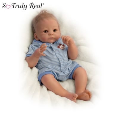 Ashton Drake The Cuddle Caitlyn Newborn Baby Girl Doll So Truly Real® Reborn Realistic Doll With Realistic Warming Feature