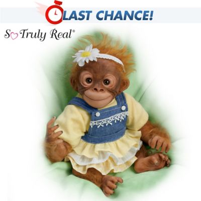 monkey baby doll toy