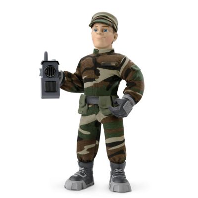 military plush doll