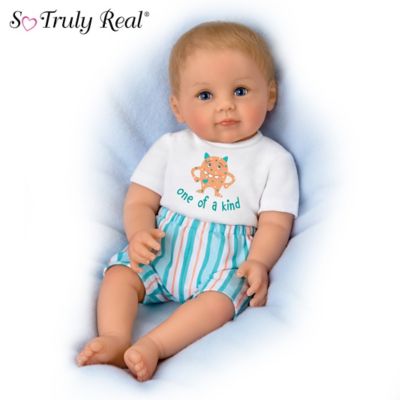 baby doll with magnetic pacifier