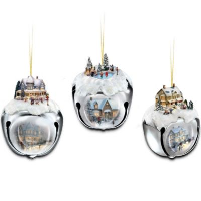 Thomas Kinkade Sleigh Bells Christmas Tree Ornaments