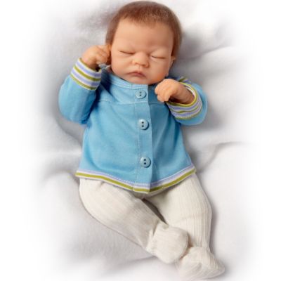 Linda Webb Tiny Miracle Michael Lifelike Baby Doll