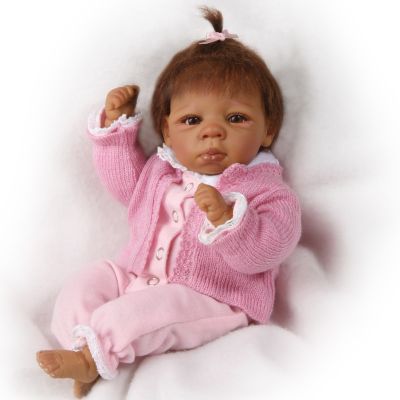 Tiny Miracles Kendall Vinyl Lifelike African American Collectible Baby Doll