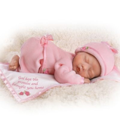 God Kept His Promise And Brought You Home Lifelike Newborn Baby Doll: So Truly Real