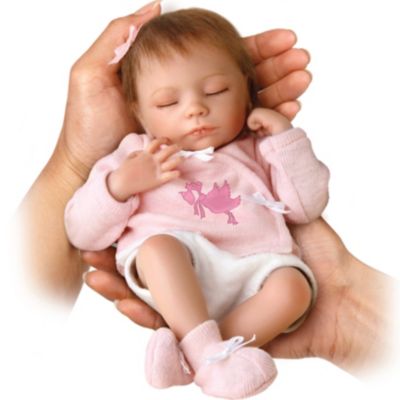 Tiny Miracles Ashley Collectible Lifelike Miniature Breathing Baby Doll: So Truly Real