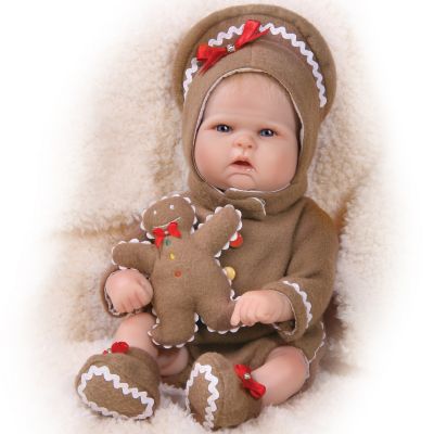 Tiny Miracles Ginger Ringle In The Holiday Babies: Realistic Lifelike Vinyl Baby Doll