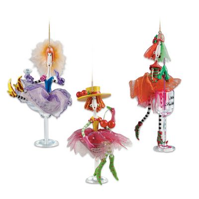 Dolly Mama's Happy Hour Ornament Set: Set Six