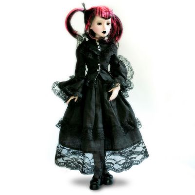 16-Inch Vinyl Ball-Jointed Victorian Gothic Doll: Dark And Defiant Delilah Noir