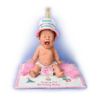 Singing The Birthday Blues Miniature Collectible Baby Doll