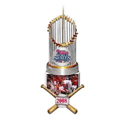 2008 World Series Champions Philadelphia Phillies Collectible Trophy Ornament