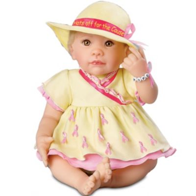 Breast Cancer Support Lifelike Baby Doll: Hat's Off For The Cause