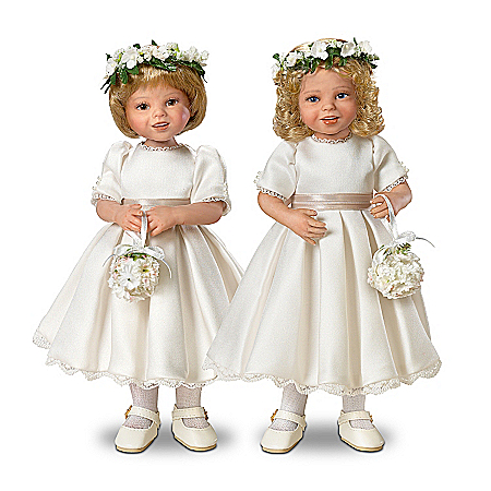 Dolls: Royal Flower Girls Child Doll Set