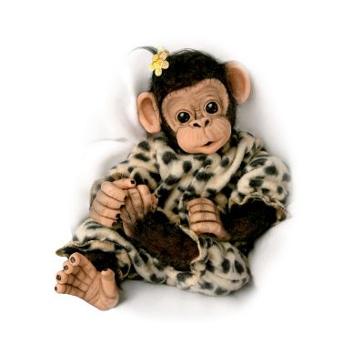 Little Ubu Lifelike Baby Chimpanzee Monkey Doll