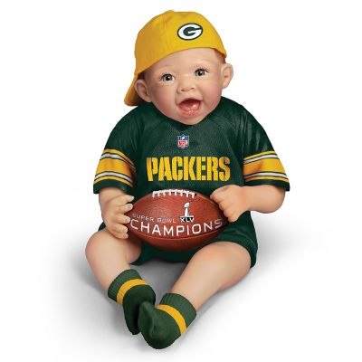 NFL-Licensed Green Bay Packers Super Bowl Champions Commemorative Collectible Baby Doll