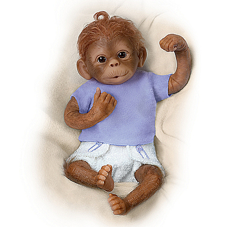 Poseable Monkey Baby Doll: Jo Jo