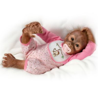 Leila's Loving Touch Baby Monkey Doll