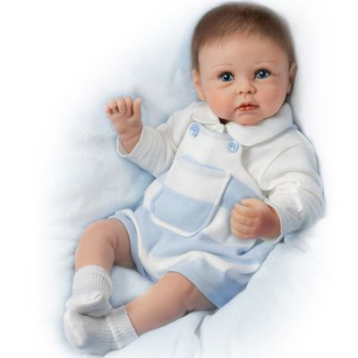 Lifelike Interactive Baby Boy Doll: Ethan's Sweet Touch