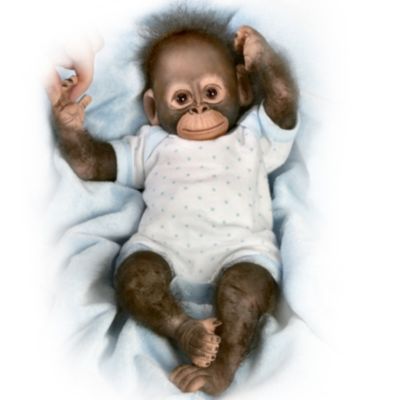 Realistic Baby Monkey Doll: Baby Zachary