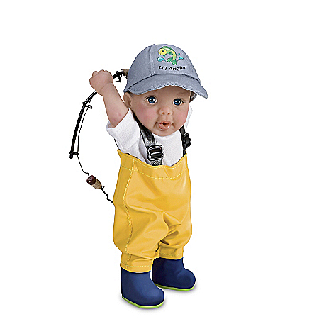 Reel Cute Hooked On Fishing Child Doll