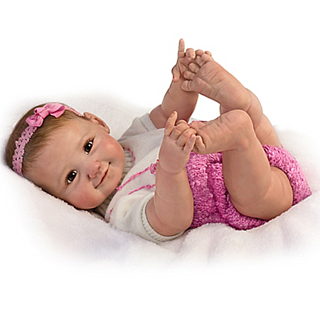 Sherry Miller 10 Little Fingers, 10 Little Toes Poseable Baby Girl Doll