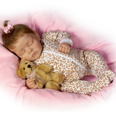 Sweet Dreams Ellie Lifelike Doll With Plush Teddy-Bear