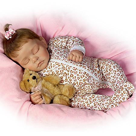 Sweet Dreams Ellie Lifelike Doll With Plush Teddy-Bear