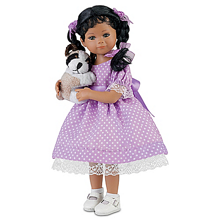 Mayra Garza Kimani And Her Puppy Collectible Child Doll
