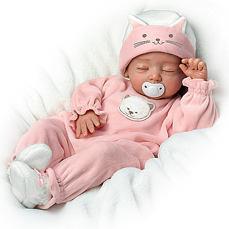 Katie, My Sweet Little Kitten So Truly Real Lifelike Baby Girl Doll By Mayra Garza