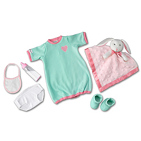 Nighty, Night Baby Doll Accessory Set: Sleeper Clothes Set For So Truly Mine Dolls