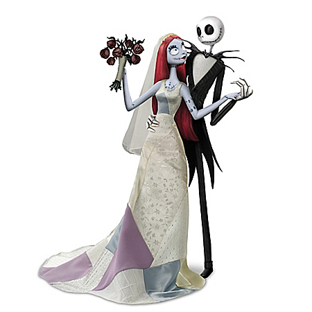Disney Tim Burtons The Nightmare Before Christmas Jack And Sally's Nightmare Romance Doll Set