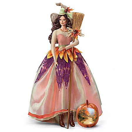 Thomas Kinkade Autumn Lane Witch Portrait Doll