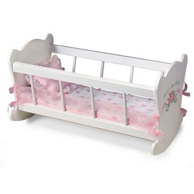 Rock-A-Bye Cradle Baby Doll Accessory With Liner And Pillow