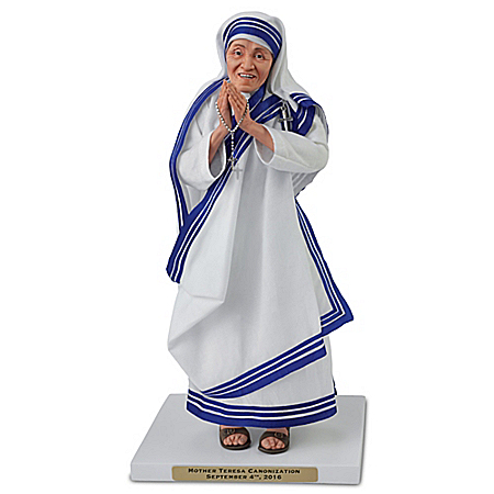 Mother Teresa Canonization Posable Sculpture With Rosary