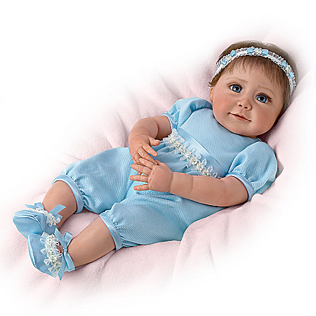 So Truly Real Baby Blue Eyes Weighted Baby Doll