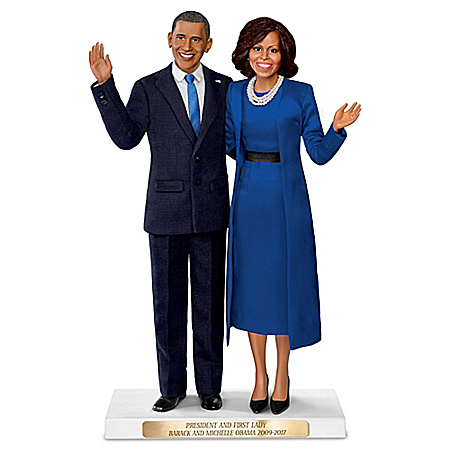 A Historic Farewell President And First Lady Portrait Figure Set