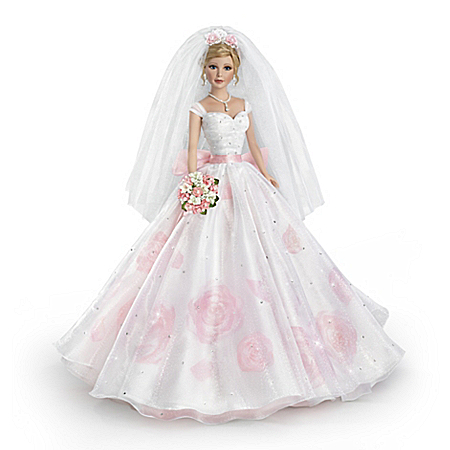 Sandra Bilotto Love In Bloom Bisque Porcelain Bride Doll