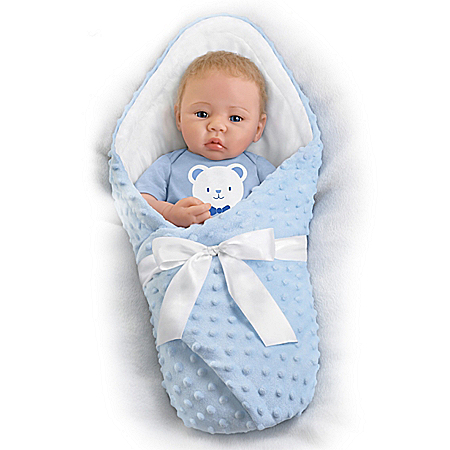 So Truly Real My Little Guy Baby Doll With Blanket