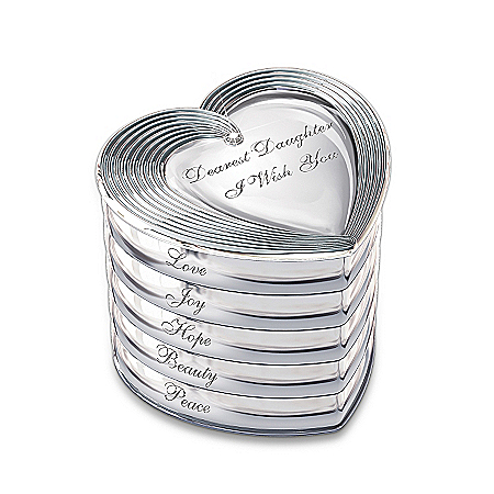 Heart Full Of Wishes Jewelry Box Gift For Daughters