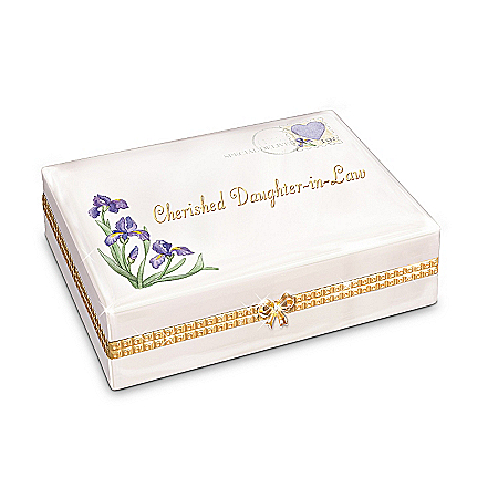 Cherished Daughter-In-Law Collectible Porcelain Music Box