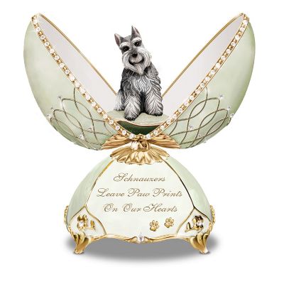 Musical Egg: Faithful Friend Schnauzer Musical Egg