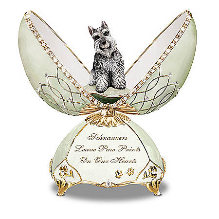 Musical Egg: Faithful Friend Schnauzer Musical Egg
