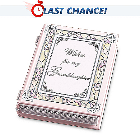 Wishes For My Granddaughter Collectible Wish Book Music Box: Gift For Granddaughters
