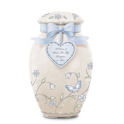 A Year Of Wishes Gift For My Daughter-in-Law Porcelain Musical Ginger Jar