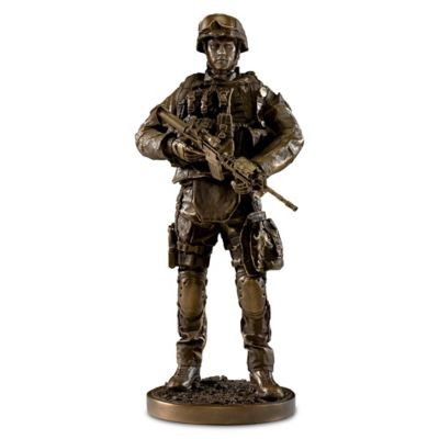 cold cast bronze military figures