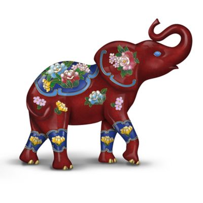 painted elephant figurines